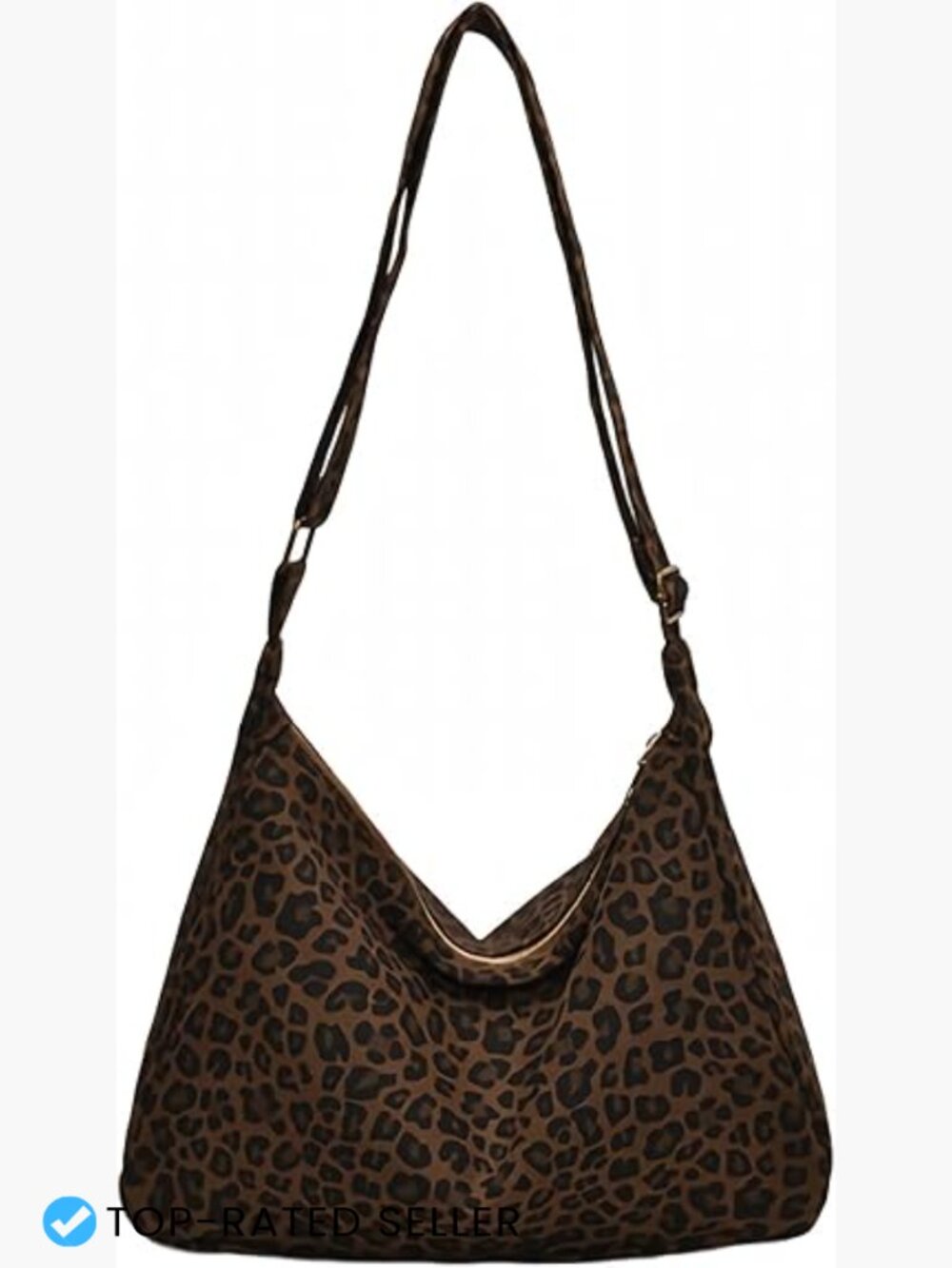 Canvas Hobo Shoulder Bag Y2K Tote Crossbody Purse Fall Everyday Cute Leopard